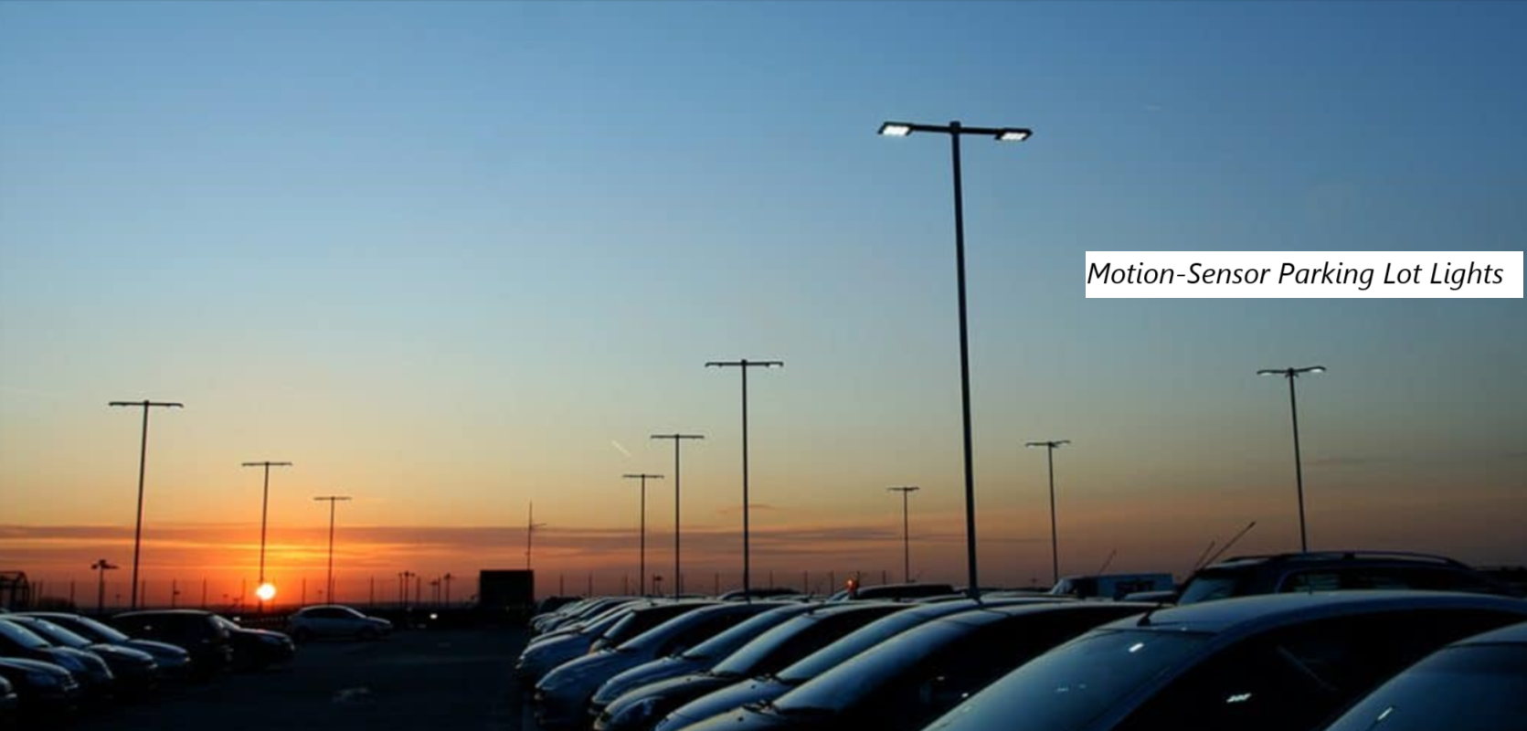 Motion-Sensor Parking Lot Lights